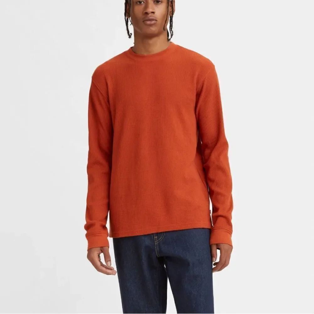 Levi’s Thermal Waffle Knit Long Sleeve Henley Shirt Men’s Small